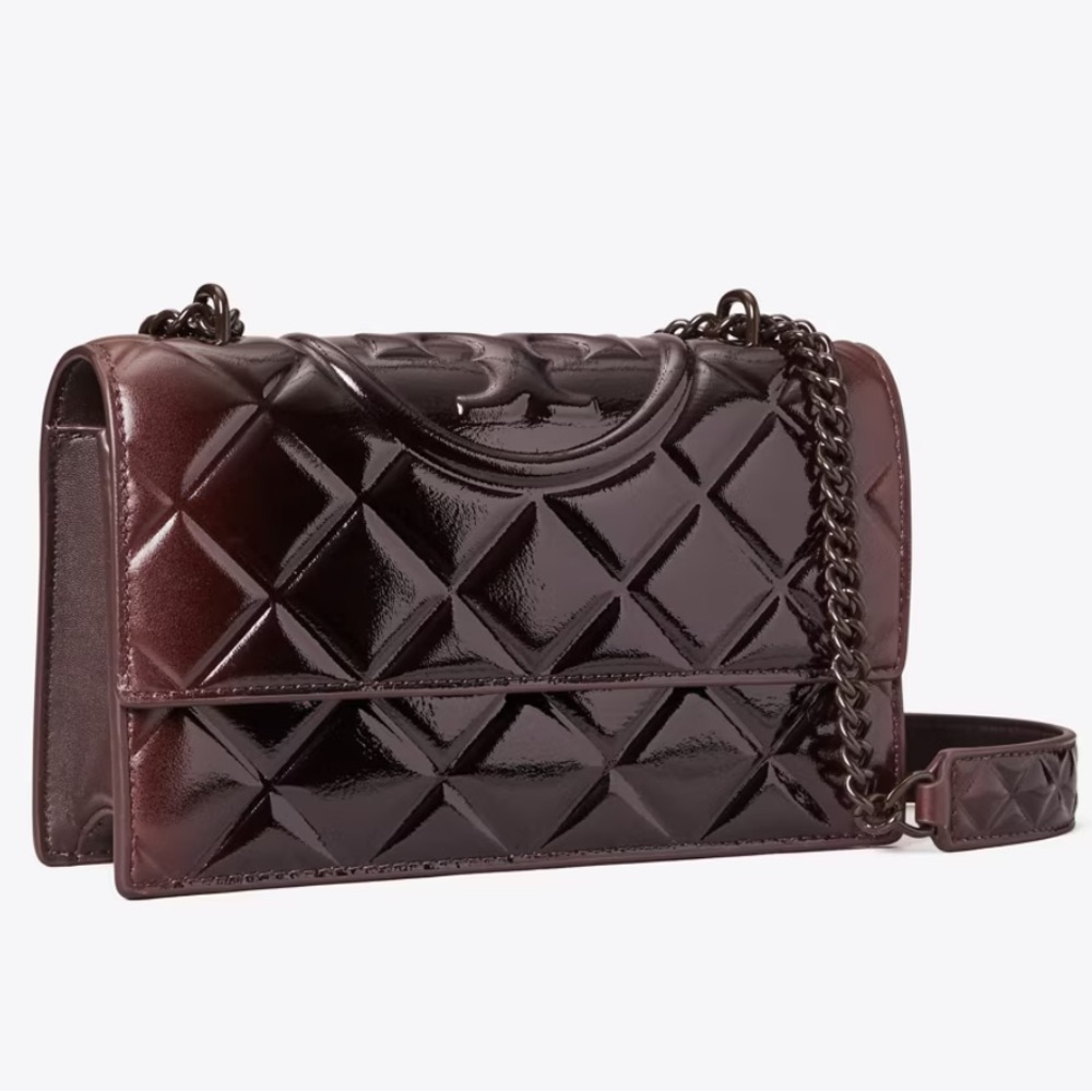 Tory Burch SMALL FLEMING PATENT SHOULDER BAG